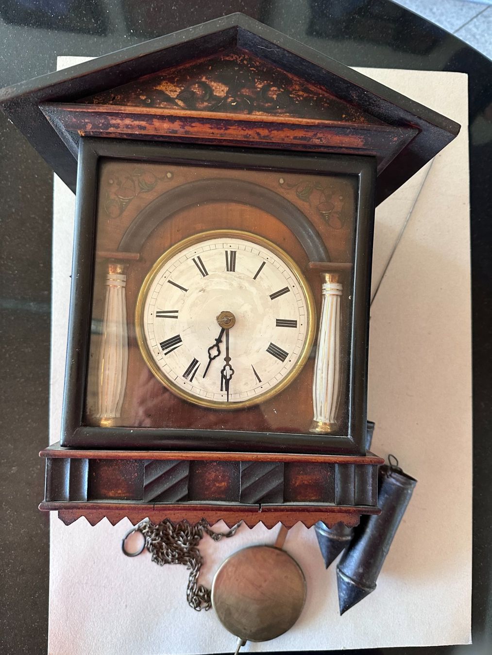 Orologi da terra & Orologi da parete: Schöne antike Biedermeie Uhr – Usato da Mühlethal venduto da Buntfarbe
