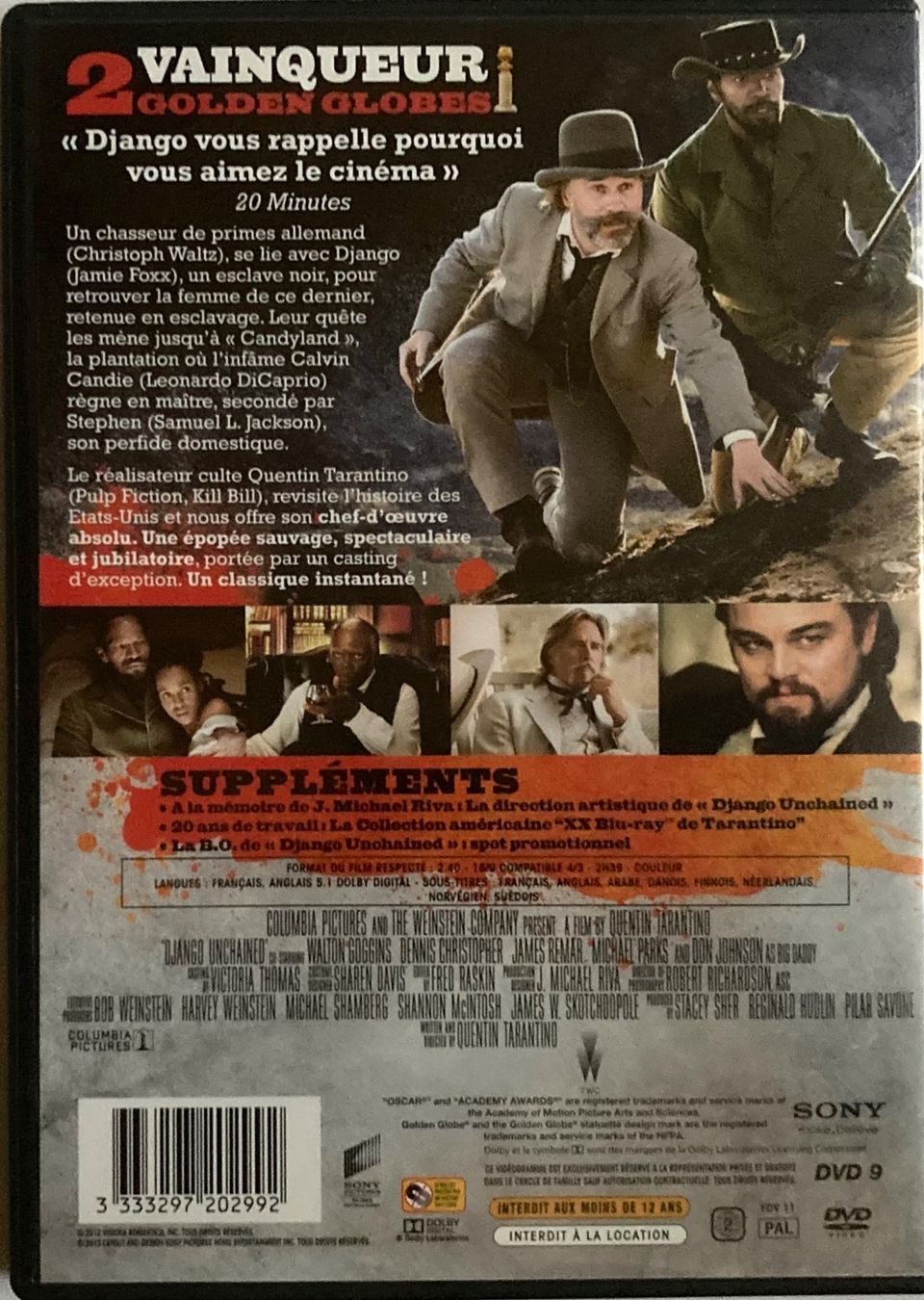 Tutti i DVDs: QUENTIN TARANTINO - DJANGO UNCHAINED – Usato da Poliez-Pittet venduto da Newtown-Records 1
