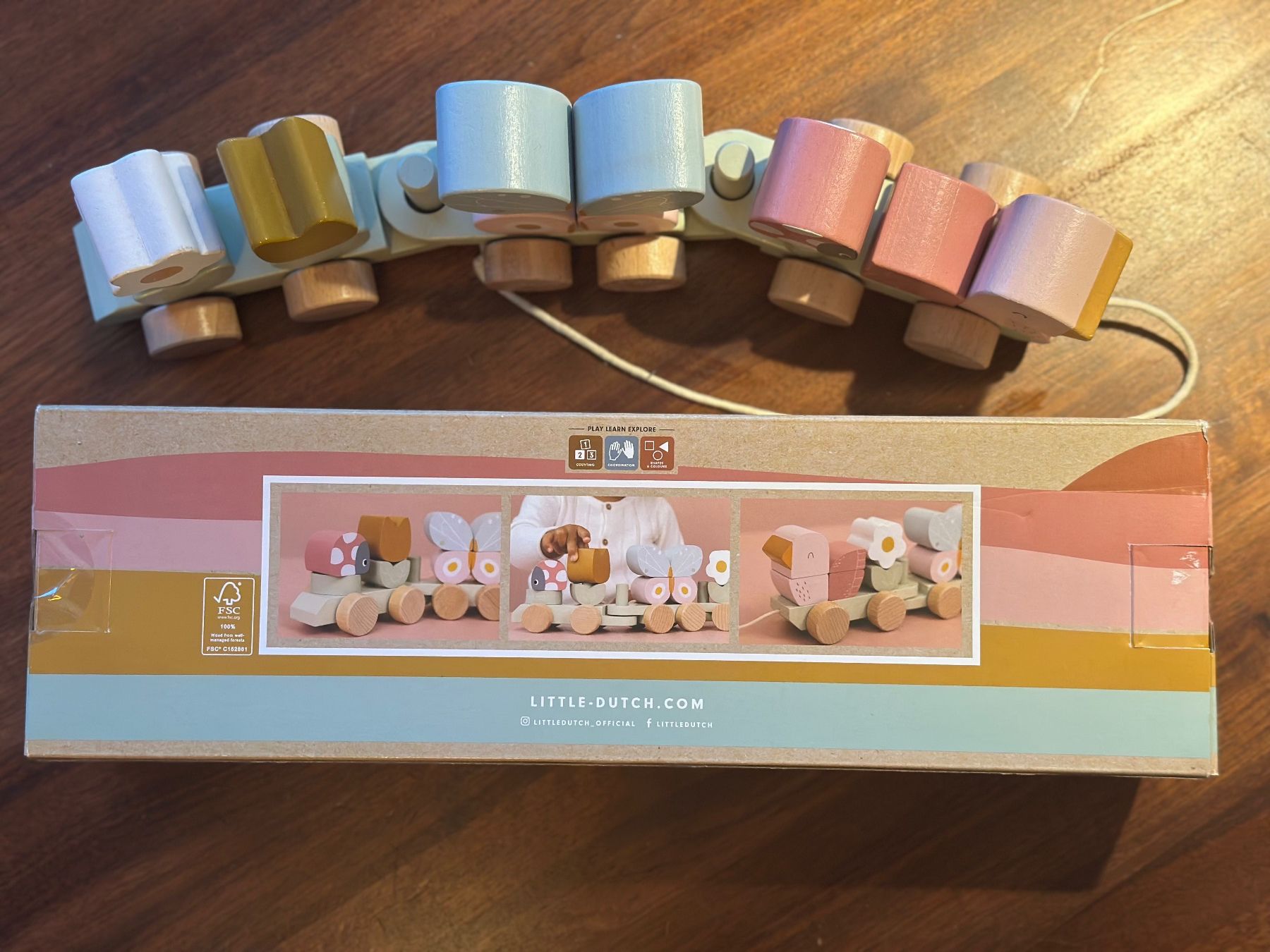 Spielzeuge: Stacking Train - Little Dutch - Steckformen-Zug – Gebraucht aus Winkel von quarterhorse 2