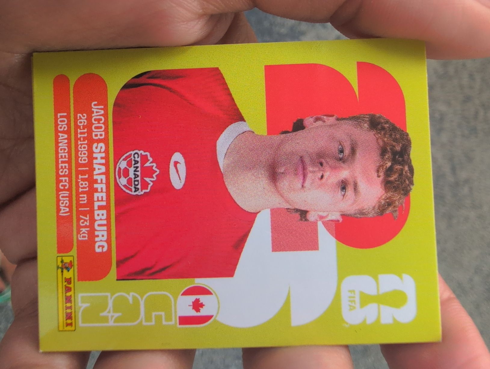 Panini Cartes à collectionner: Jacob Shaffelburg CAN 14 – Neuf avec emballage d'origine à Lausanne par KarolyneBaiao