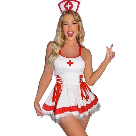 🤩 NEU Sexy Krankenschwester Kostüm Damen