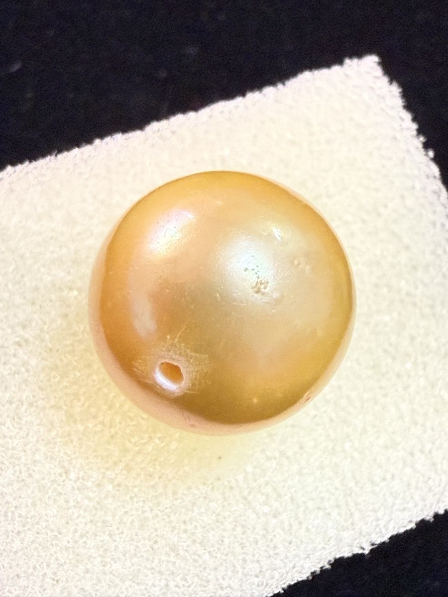 Perle (finte): Echt SüdSee Perlen Goldener Farbe – Nuovo (secondo la descrizione) da Oberhof venduto da RealStone 2