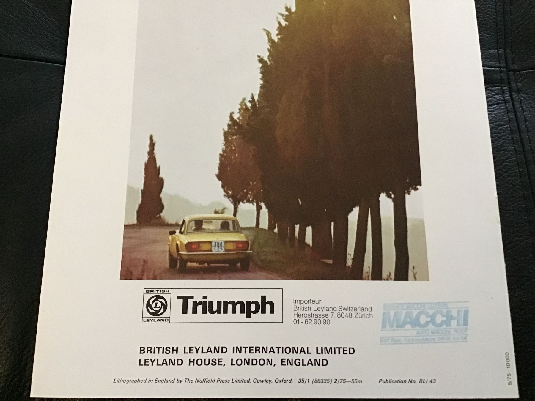 Triumph Documenti: Triumph Spitfire 1500 Mai 1975 – Usato da Scherzingen venduto da Starseller62 4