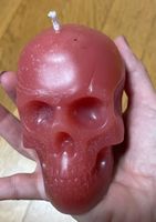 Kerze Totenkopf mit leichtem Duft