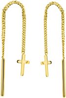 Gold 375 Ohrschmuck Ohrringe Kreuz