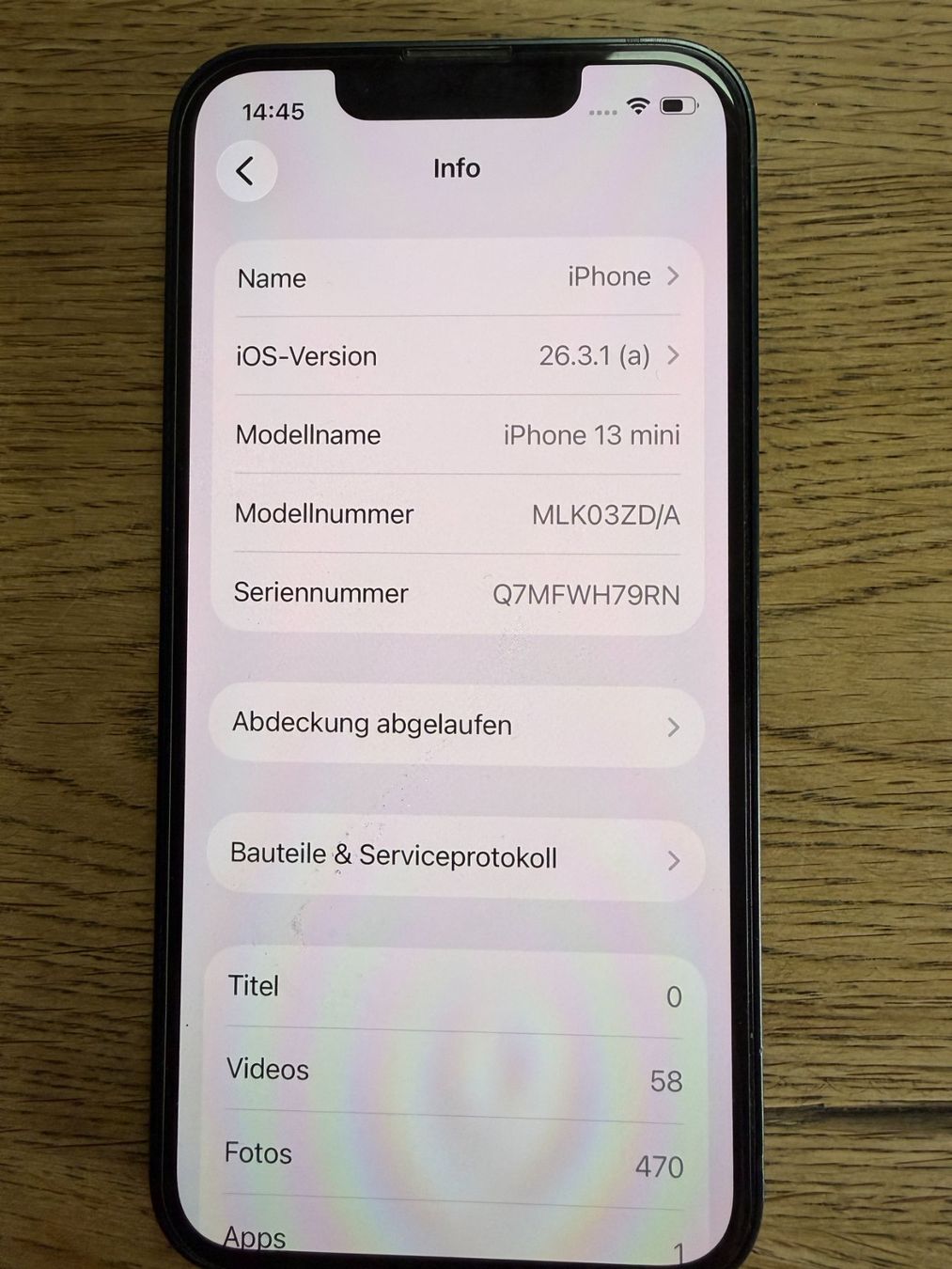 Apple Telefoni cellulari / Smartphones: IPhone 13 mini (Lightning‑Anschluss) – Usato da Baar venduto da Salami0815