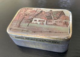 Dose Blechdose KAFA Poudres Genève selten Sammler Deko