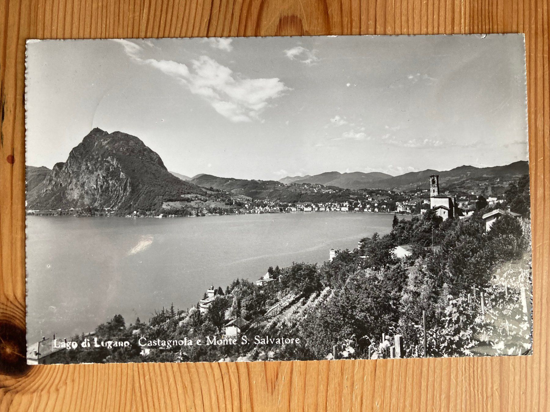 Cartoline postali: Castagnola e Monte S. Salvatore - AK 1961 – Usato da Oberuzwil venduto da Henri09
