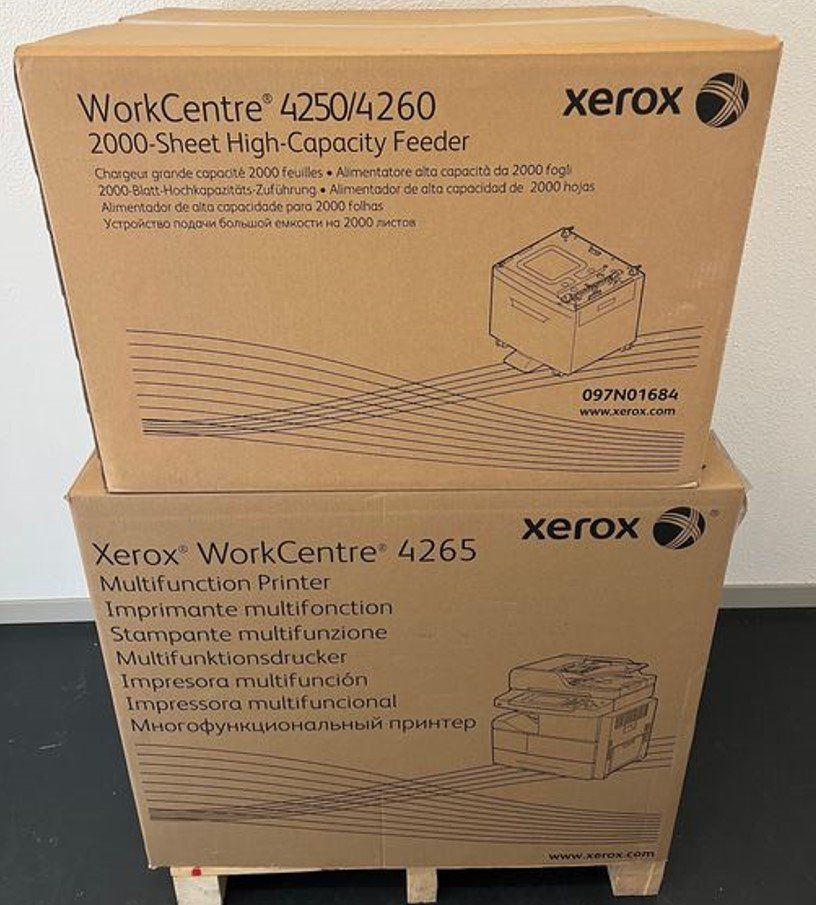 Xerox Drucker: Xerox WorkCentre 4265dn, A4 S/W MFP, neu, originalverpackt – Neu und originalverpackt aus Glattbrugg von copytron 1