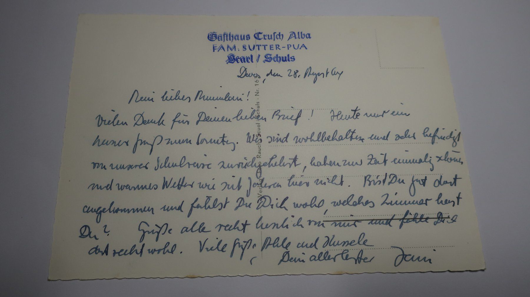 Cartoline postali: S-Charl. Dorfpartie. – Usato da Cormoret venduto da Pascalll2001 2