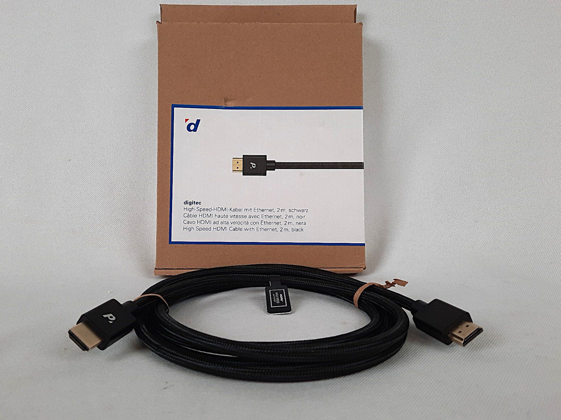 Digitec Cavi: DIGITEC HDMI-Kabel mit Ethernet, 2 m – Nuovo (secondo la descrizione) da Beinwil am See venduto da Restwert_Beinwil