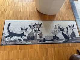 R. Wachtmeister Teppich Katze Motiv Schweizer Design