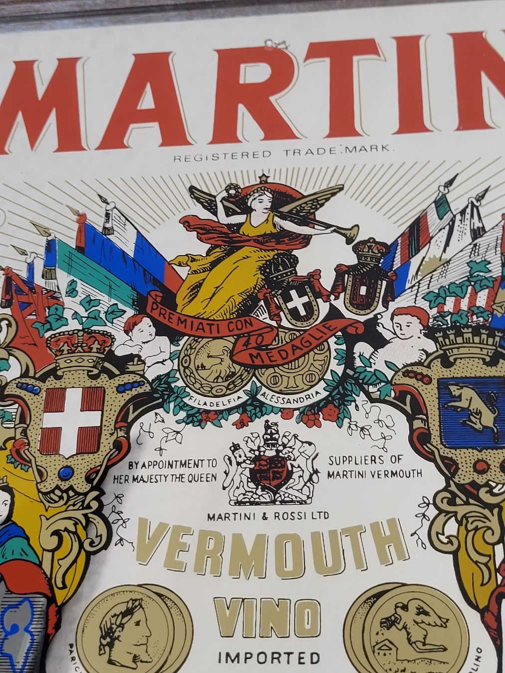 Tutte le decorazioni: 80er Jahre Werbespiegel MARTINI  – Usato da Buttikon SZ venduto da Renco 1