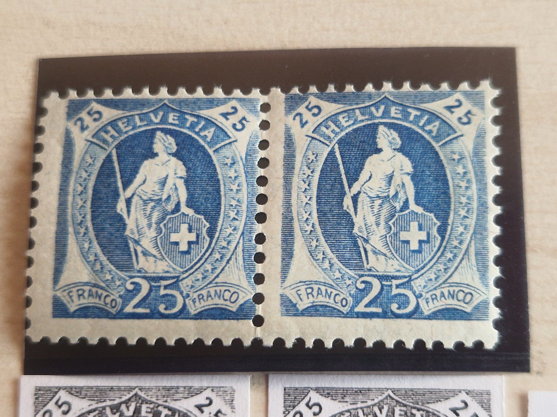 Alle Briefmarken: Stehende 95B.2.61 im Paar, postfrisch**, ab 1.- – Neu (gemäss Beschreibung) aus Burgdorf von Glossy01 1