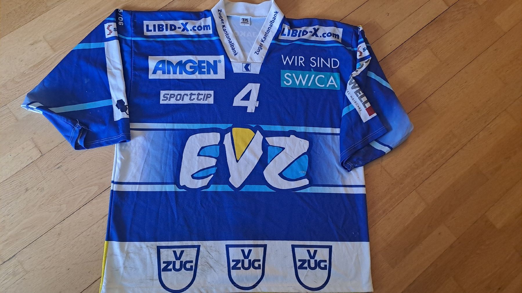 Canottiere & Pantaloni: ORIGINAL EV ZUG # 4 MÜLLER TRIKOT – Usato da Ebikon venduto da sunneschii100