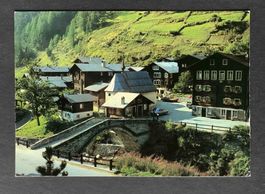 AK Binn mit der alten Brücke und dem Dorfplatz
