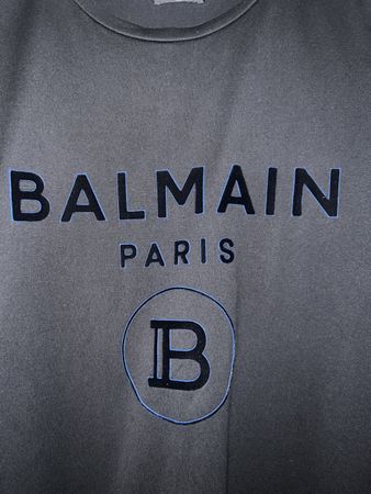 Balmain Paris Black T-Shirt - Men's Size L - Great Look!