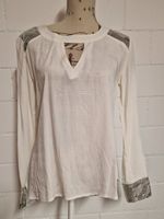 Bluse, Bodyflirt, 100% Viskose mit Pailetten, Gr. 36