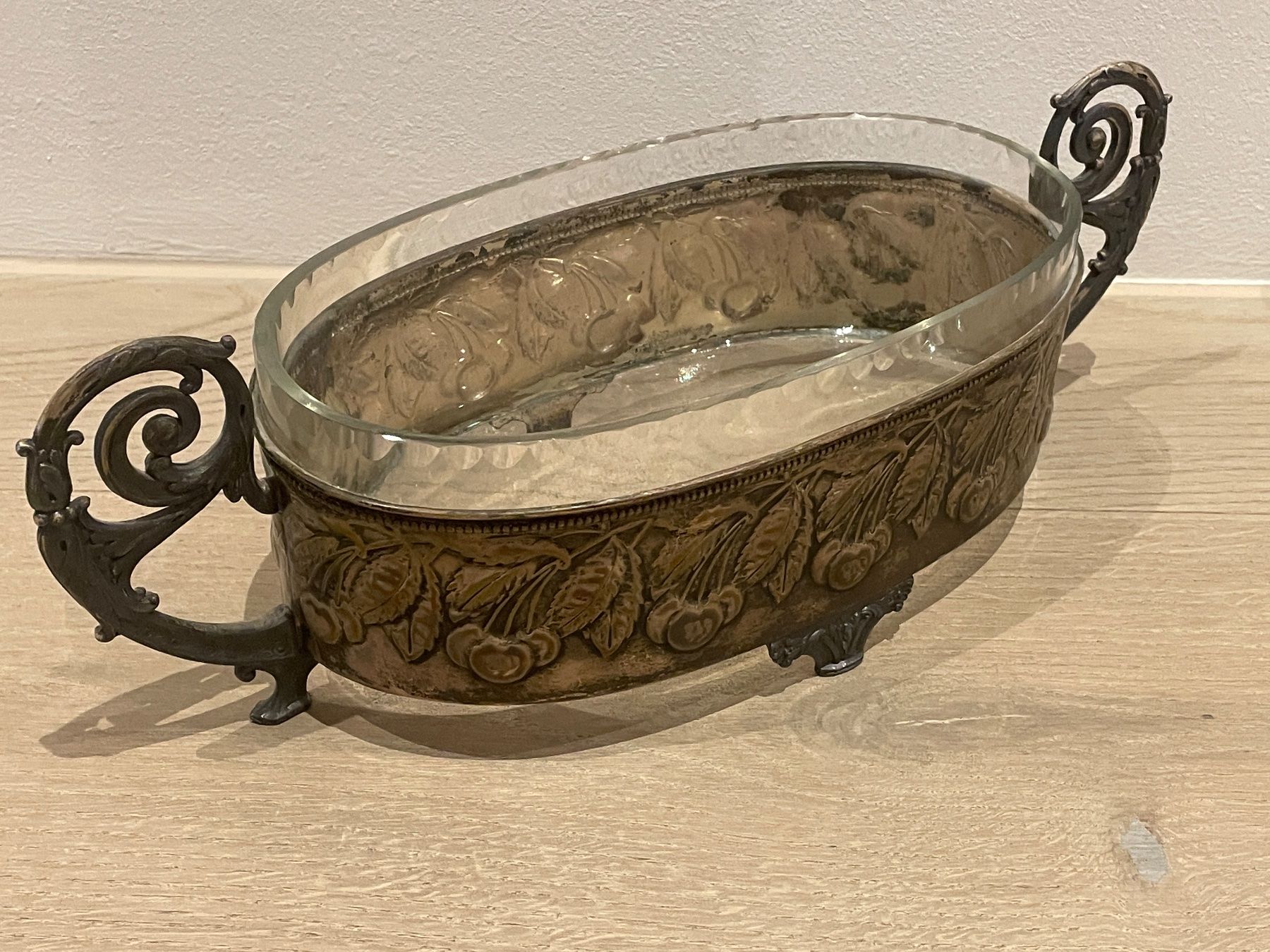 Ciotole: Art Deco Schale Silber mit Glaseinsatz – Usato da Volketswil venduto da rubin74 2
