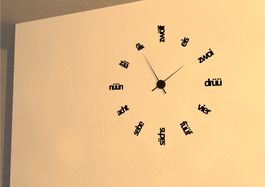 Wanduhr auf Schweizerdeutsch - in deinem Dialekt!