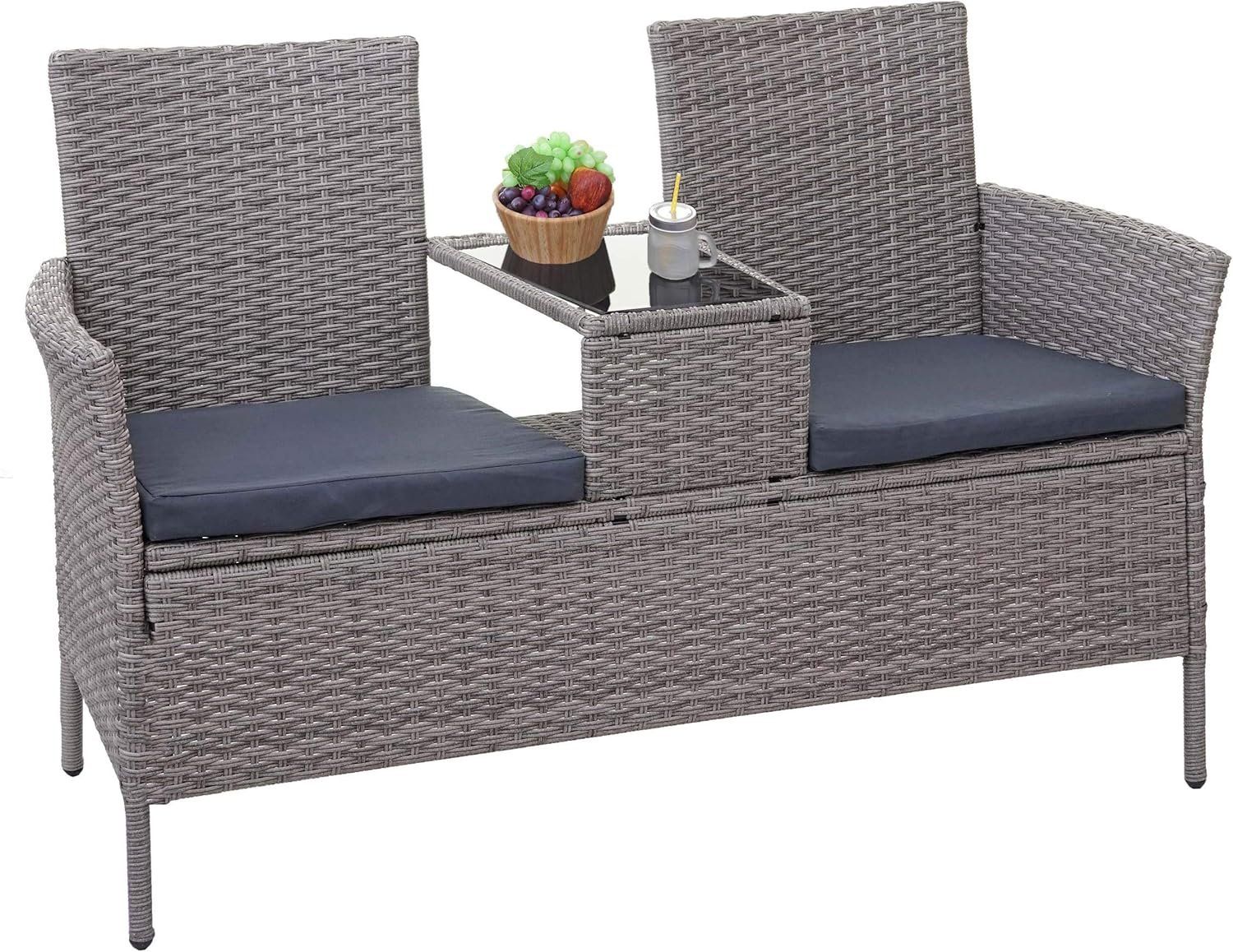 Panchine: Sitzbank mit Tisch, Gartenbank – Nuovo (secondo la descrizione) da Sins venduto da Taschending