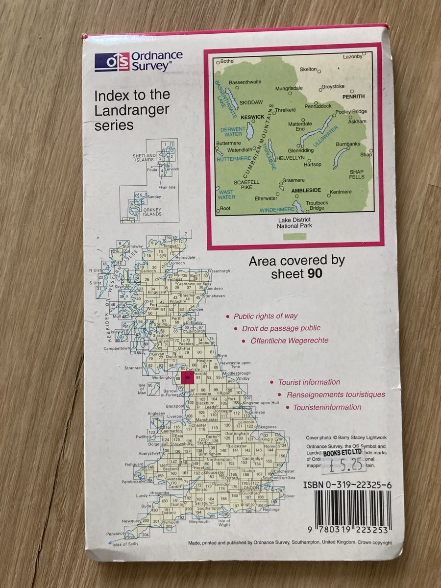 Cartine & Atlanti: Wanderkarte Penrith & Keswick, Cumbria – Usato da Wichtrach venduto da Queensparkunite 1