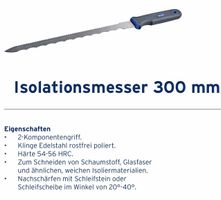 Pro One | Isolationsmesser | 300 mm | Inox | NEU!