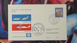 CL36 Enveloppe + Timbre Suisse - Theme Aviation 1966
