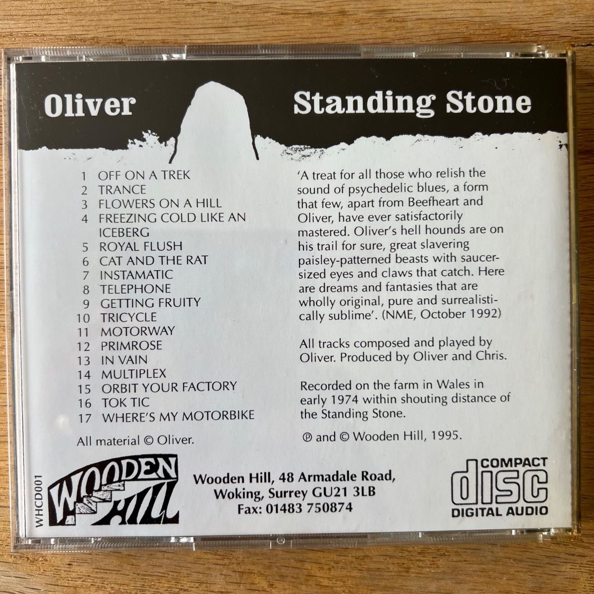 CDs: Oliver - Standing Stone / CD - 1. UK-Press. 1995 - Very nice – Gebraucht aus Gais von soundcave57 1