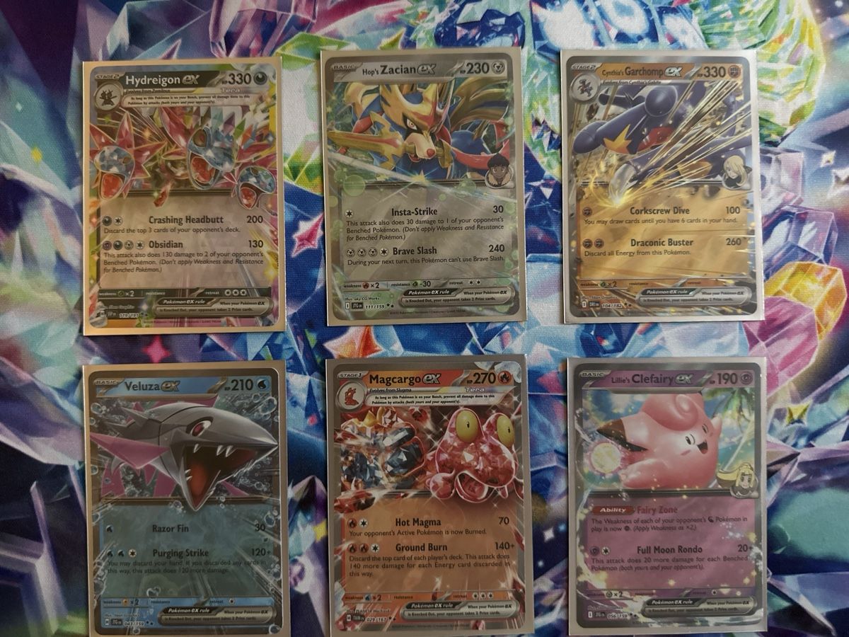 Pokémon Carte collezionabili: Pokémon Karten Set Hydreigon EX Zacian EX Garchomp EX – Nuovo (secondo la descrizione) da Muttenz venduto da SarahLisa01