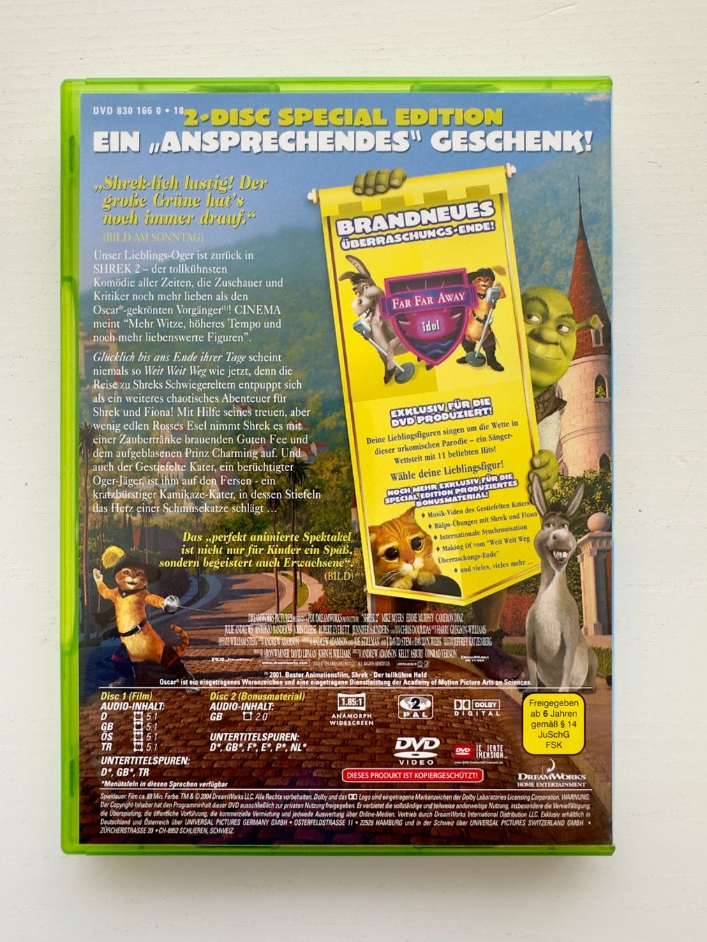 Tutti i DVDs: Shrek 2 (2 Disc Edition) – Nuovo (secondo la descrizione) da Nottwil venduto da grabi77 1