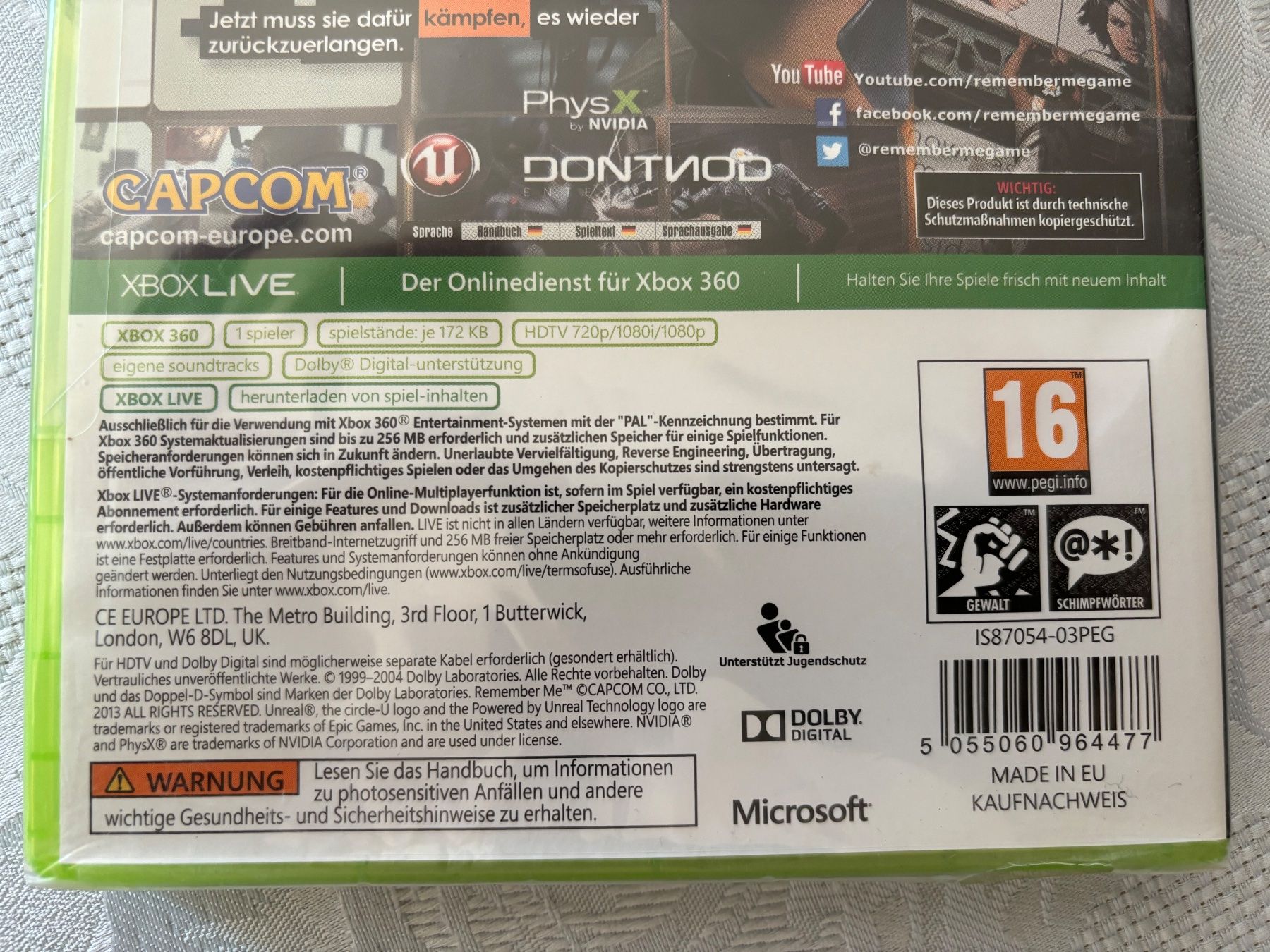 Giochi: Remember Me (NEU) – Nuovo e nell'imballaggio originale da Frenkendorf venduto da Fionchen 4