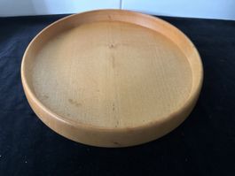 Rustikales Holztablett, Durchmesser 30cm, Vintag
