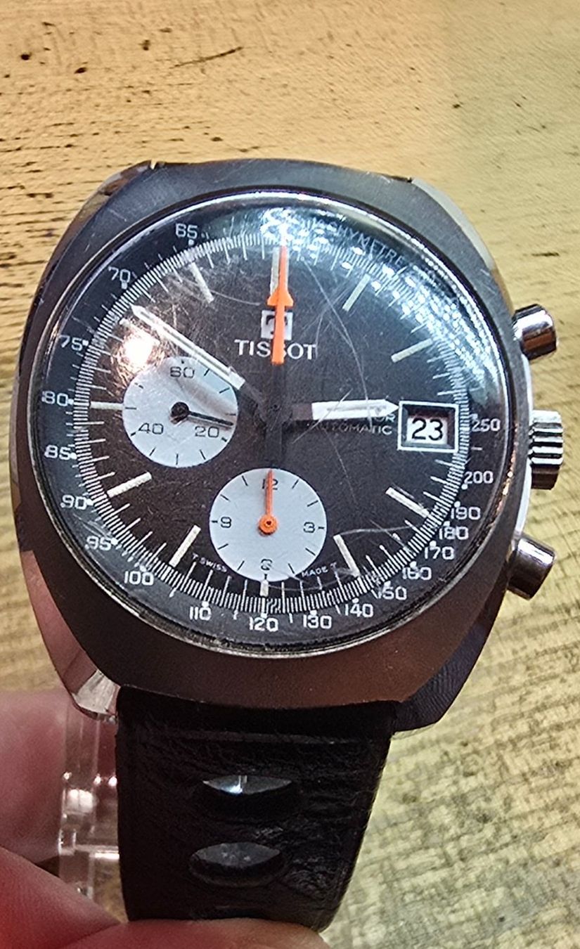 Tissot Uhren: Tissot Navigator Chrono Auto Ref. 45501 Vintage 1970er – Gebraucht aus Thalwil von Designer50 2