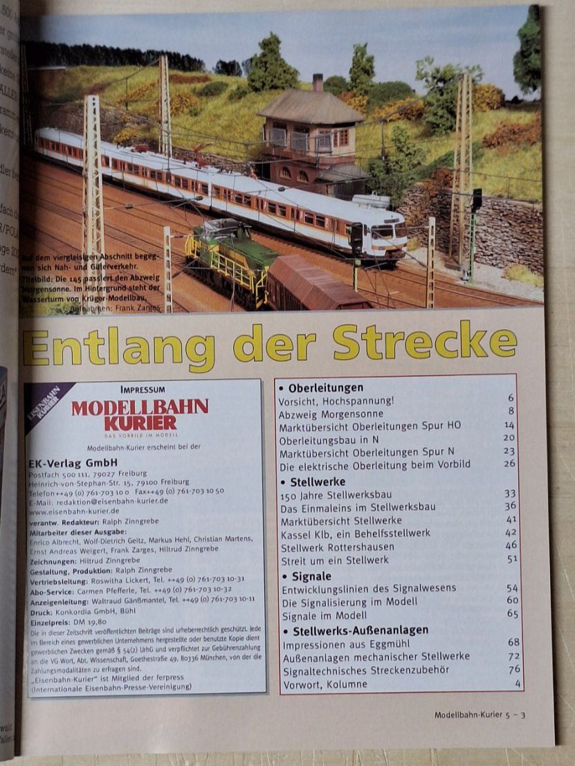 Riviste & Magazine: Modellbahn Kurier 5 - Entlang der Strecke – Usato da Sisseln AG venduto da murmi83 1