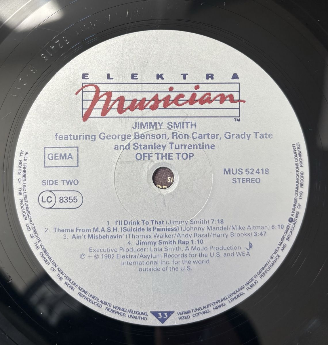 Dischi in vinile: Jimmy Smith - Off The Top LP EX/EX – Usato da Neuchâtel venduto da Deivid2 2