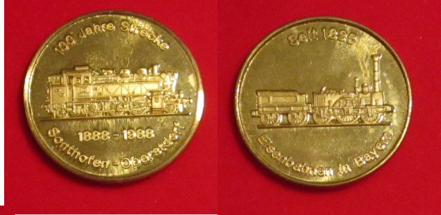 Medaillen: Medaillen Eisenbahnen in Bayern – Gebraucht aus Allschwil von Coinfreak