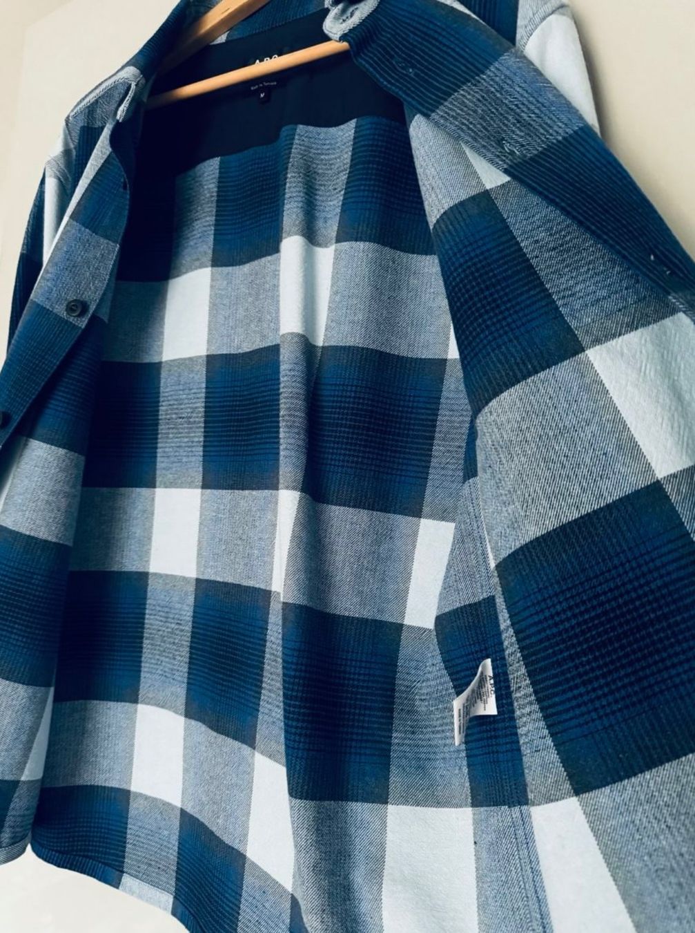 Apc Camicie: A.P.C. Basile Overshirt Blau kariert M – Nuovo (secondo la descrizione) da Schwende venduto da debisch 2