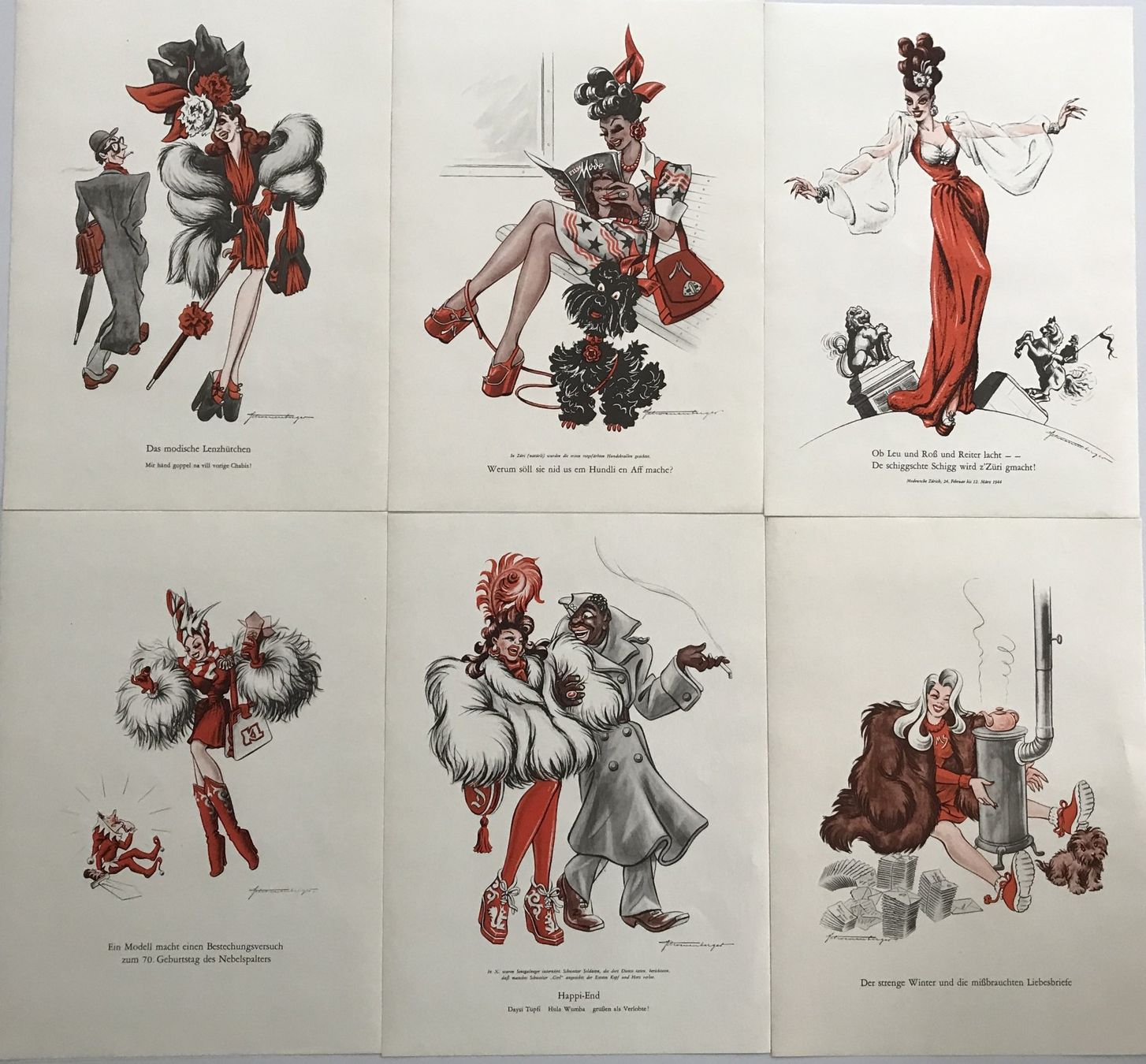 Poster & Bilder: 40 SCHOENENBERGERLI (MAPPE) 1946 – Gebraucht aus Zürich von Domus09 6