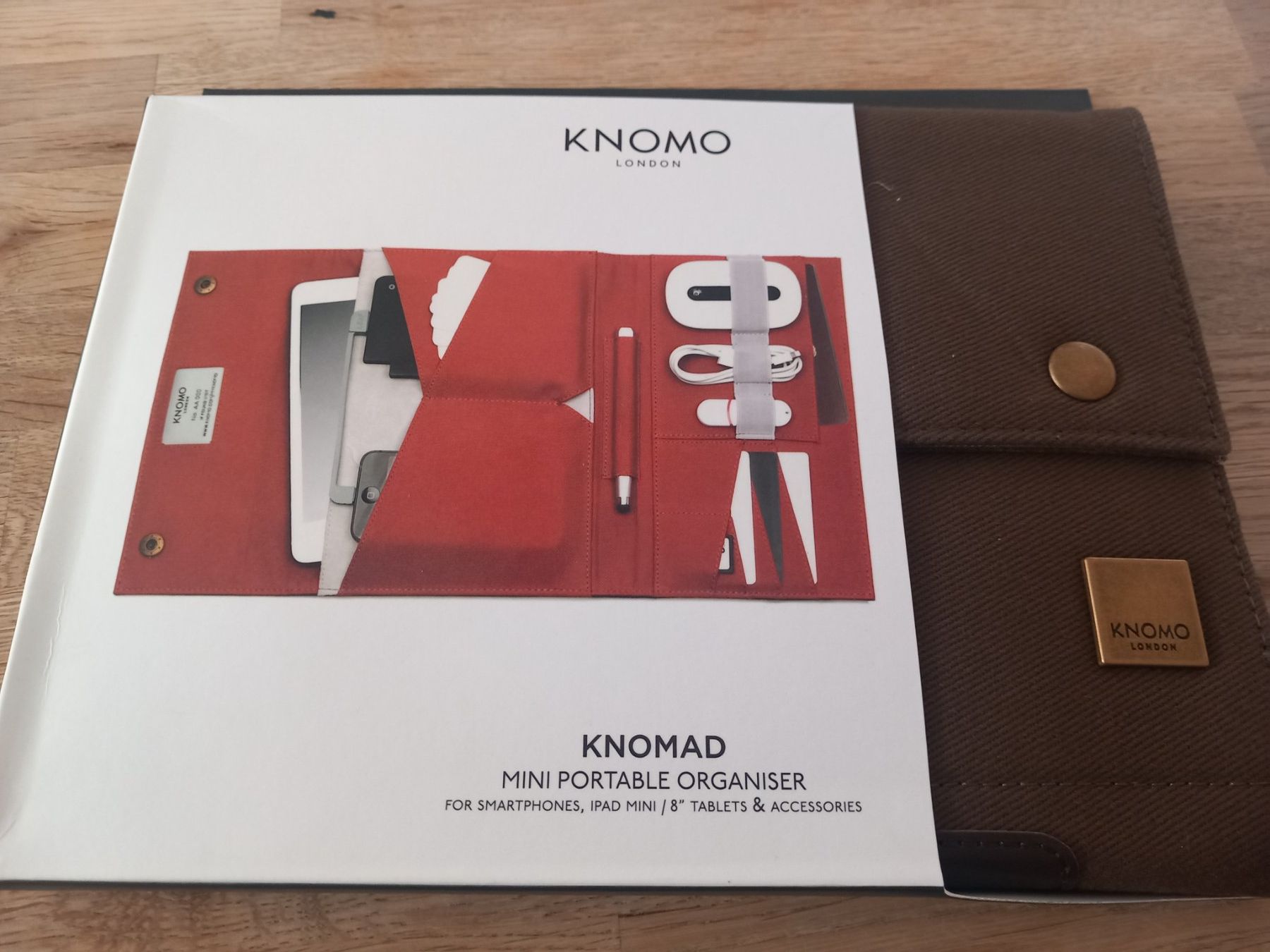 Taschen: Knomo London Organizer/Tablethülle, braun IPAD Mini /8"Table – Neu und originalverpackt aus Thun von Beas-Allerlei 3