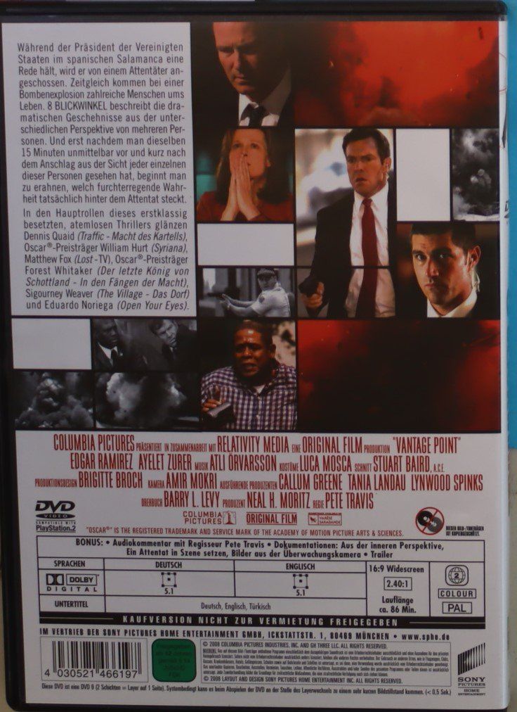 Alle DVDs: 8 Blickwinkel – Gebraucht aus Luzern von CONTENTI 2