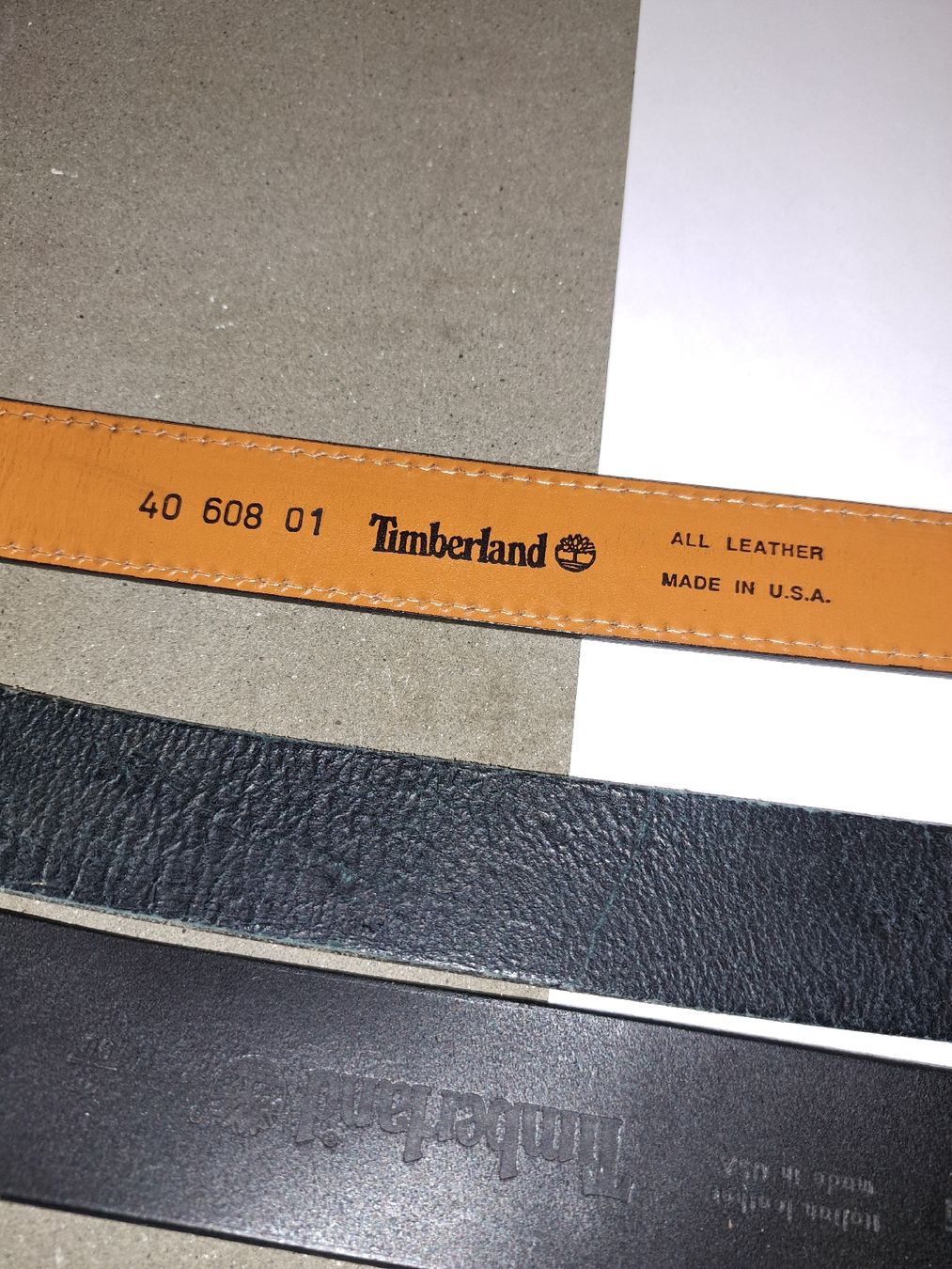 Cinture: Timberland 3 Gürtel Leder 90 – Usato da Kölliken venduto da Upcycling-by-Mc-TAM 4