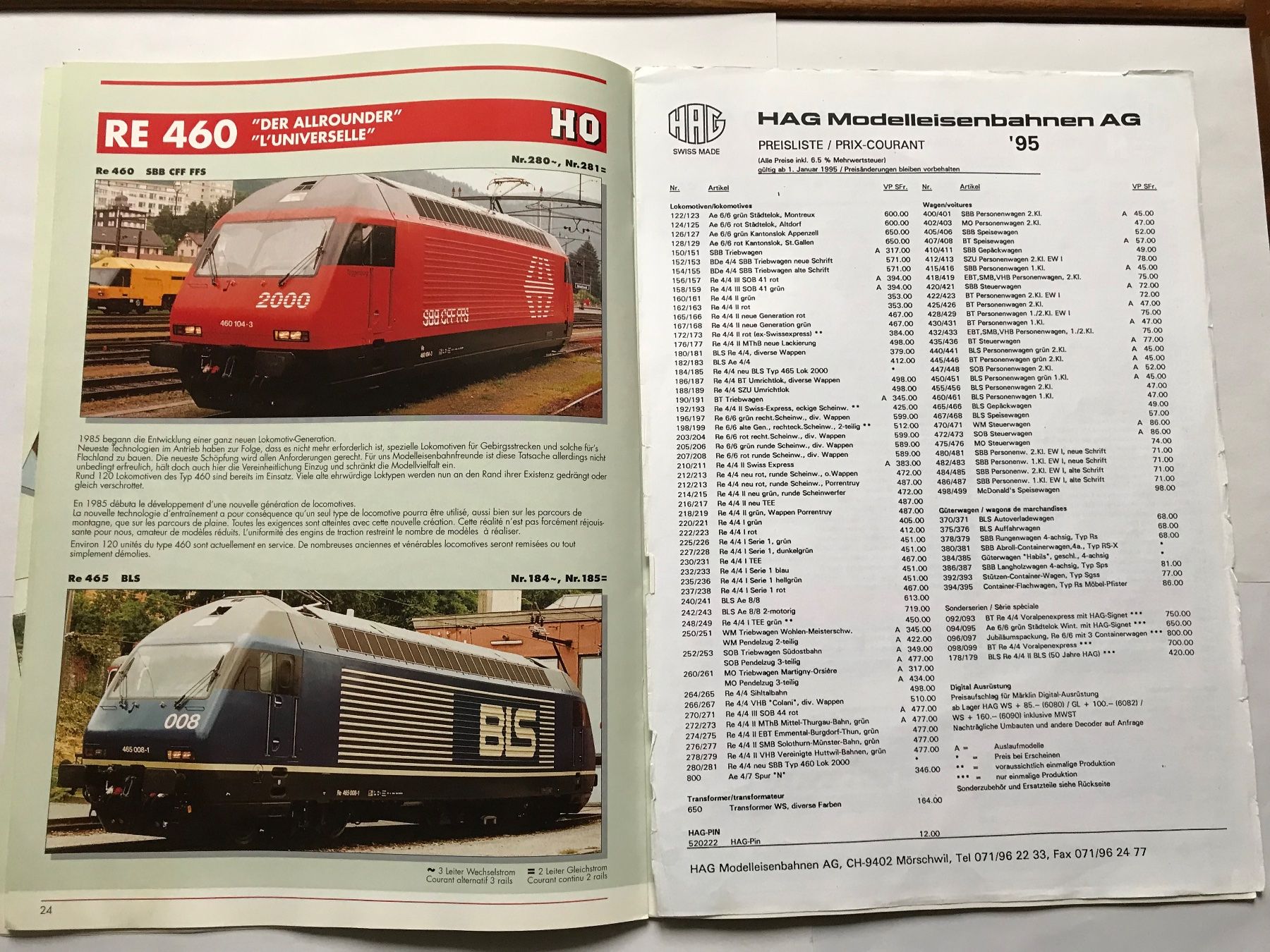 Hag Modellini di ferrovie: HAG katalog 1996 – Usato da liestal venduto da makai05 3