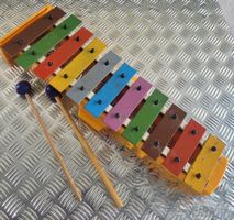 Vintage Xylophon Metallplättchen