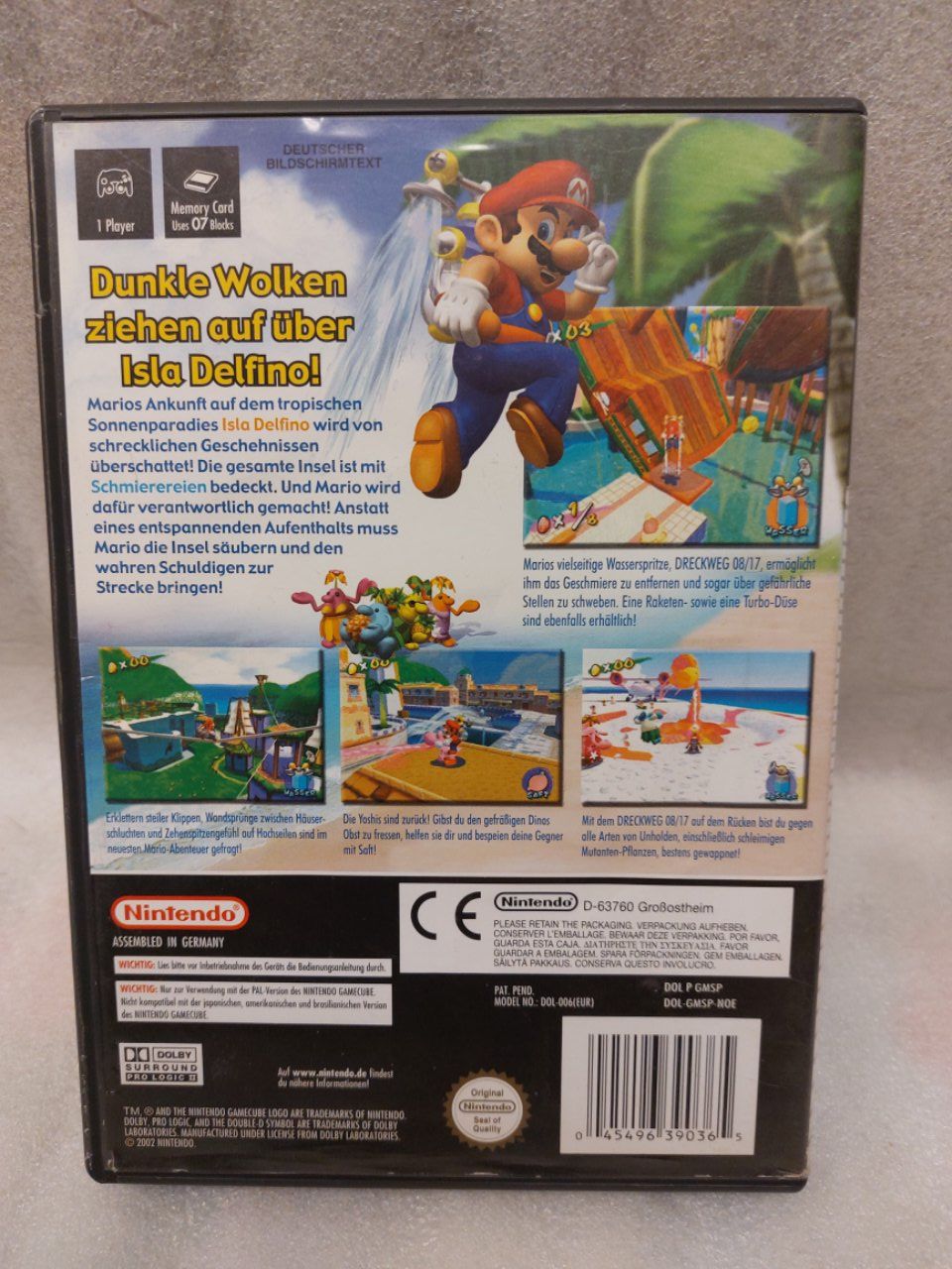 Nintendo Giochi: Super Mario Sunshine - GameCube Nintendo Deutsch – Usato da Pambio Noranco venduto da Pol69 2