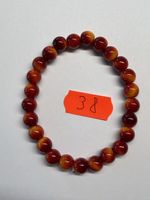 1 Stück / Rotes Tigerauge Perlenarmband,Naturstein.
