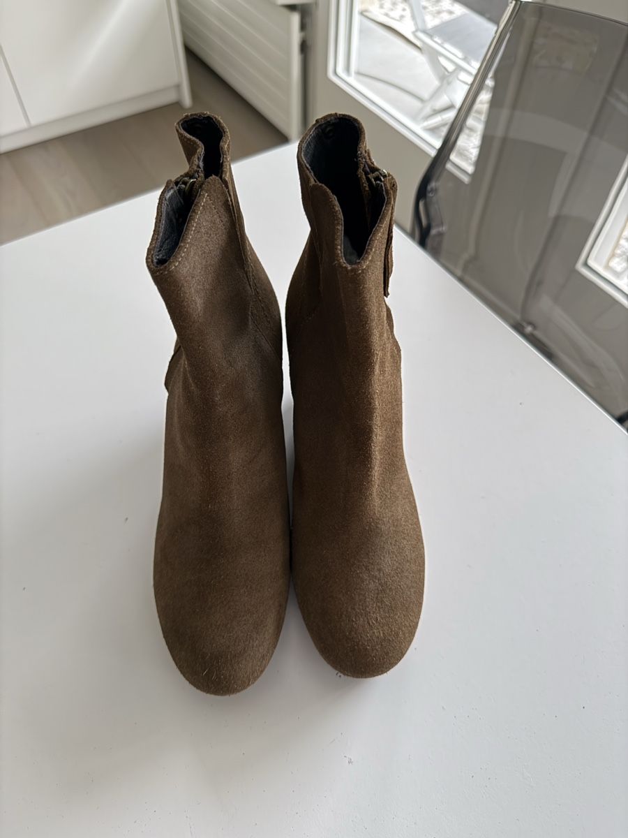 Maje Scarpe da donna: Bottines compensées Maje marron suede (taille-40) – Usato da Genève venduto da rom_8nwv 2