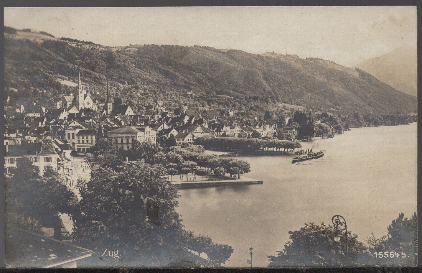 Ansichtskarten: Zug   Panorama  1919 – Gebraucht aus Aarau von kufi44
