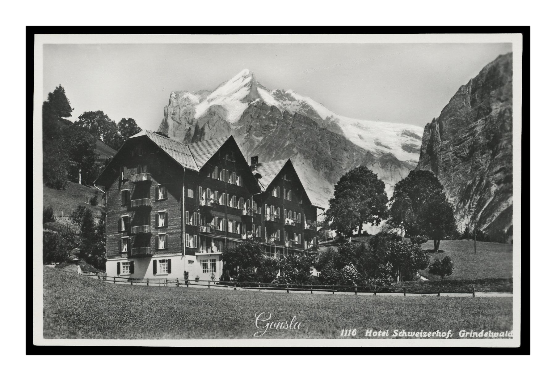 Cartoline postali: GRINDELWALD - 1939 "Hôtel Schweizerhof" – Usato da Onex venduto da Lagorel01