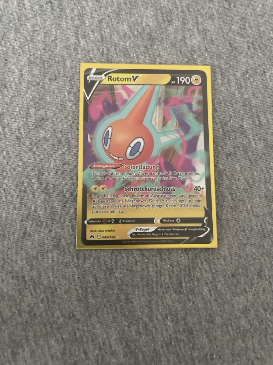 Pokémon Sammelbilder & Trading cards: Rotom V Zenit der Könige – Neu (gemäss Beschreibung) aus Flawil von Duft-Alchemist